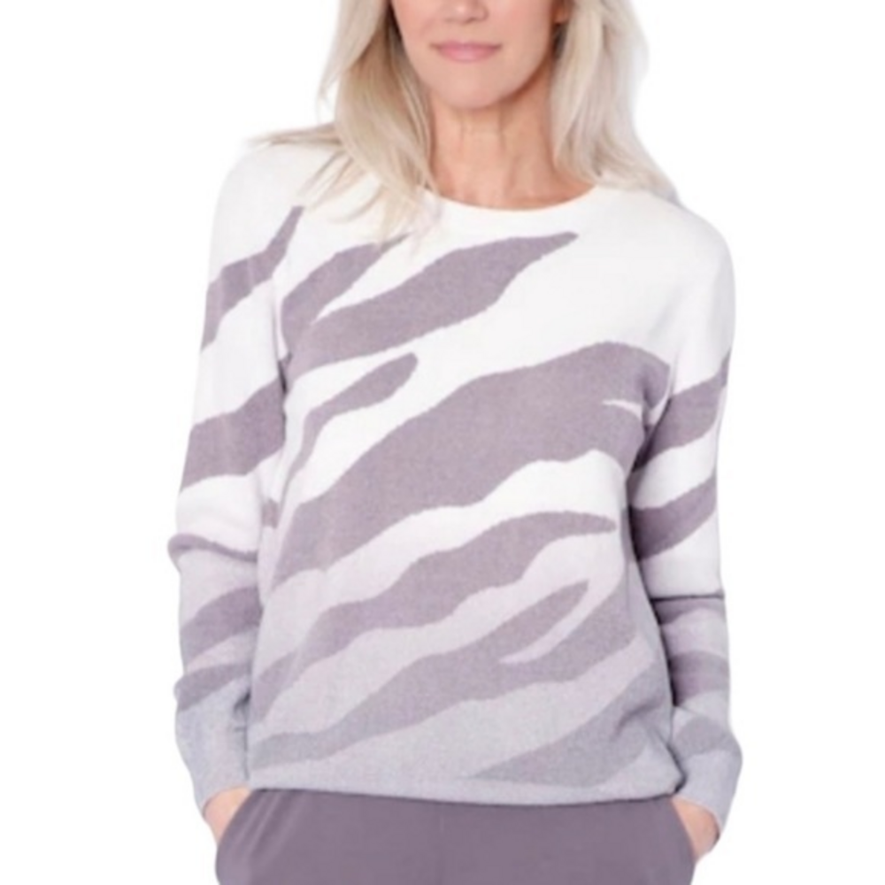 Barefoot Dreams‎ Cozy Chic Ultra Lite Ocean Reef Pullover Sweater Small